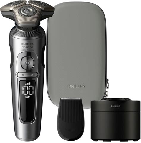 Norelco S9000 Prestige Rechargeable Wet & Dry Shaver with Bonus Set of Replacement Shaving Heads, SP984090. . Philips norelco s9000